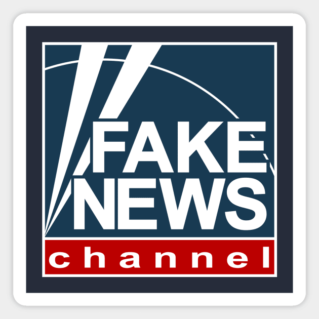 Fake News Channel Fox News Logo Magnet by Rebus28